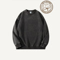 Retro Washed Distressed Crewneck Sweatshirt
