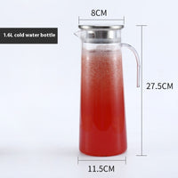 Transparent Acrylic Pc Plastic Fruit Scented Tea Cold Water Bottle