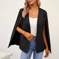 Cloak Solid Long Sleeve Cardigan Front Cape Sleeve Small Suit Jacket
