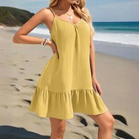 Strapless Solid-color Elegant Dress