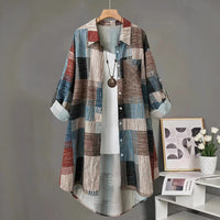 Retro Color-block Casual Outdoor Clothingfresh Comfortable And Stylish