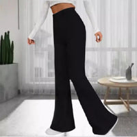 Spring Fashion Elegant Stretch Slim Fit Nude Feel Bell-bottom Pants