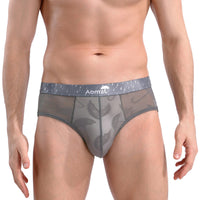 Men's Ice Silk Jacquard Briefs