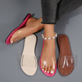 Women's Fashion Personality Flat Transparent Slippers