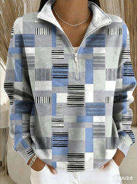 Womens Half Zip Pullover Hoodie Top