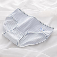 Women's Pure Color Simple Cute Cartoon Comfortable Breathable Underwear