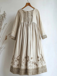 SpringSummer Cotton-Look Sleeveless One-Shoulder Dress