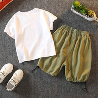 Cartoon Printing Heavy Industry Breathable Short Sleeve T-shirt Top