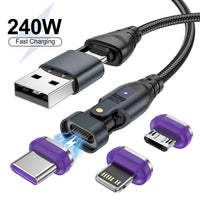 New Six-in-one 240W Magnetic Data Cable