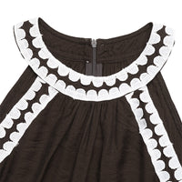 Resort-style Flared Halter Neck Dress