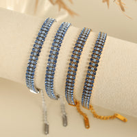 Fashionable Titanium Steel Gold-Plated Three-Layer For Women Simple Versatile Adjustable Circle Bracelet