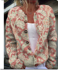 3D Digital Printing Cardigan Coat Outerwear Women