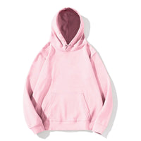 Solid Color Hoodie Men's Basic Style Plus Size Long-sleeved Hooded Sweater