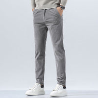 Corduroy Men's Casual Pants Straight Slim Fit