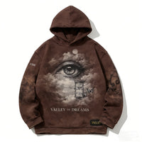 Printed Long-Sleeve Hoodie Casual Mens Sweatshirt