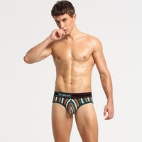 Men's Briefs U Convex Print Big Triangle