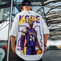 Polyester Printed Short Sleeve Men's Plus Size