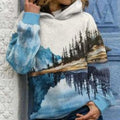 Printed Round Neck Sweater Girl
