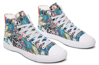 Printed Couple High Top Canvas Shoes
