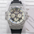 Men's Leather Strap Sports Pointer Quartz Watch