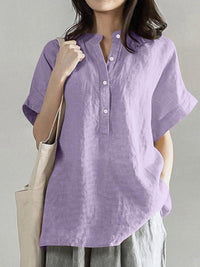 Mid-length And Long-sleeve Chic Casual Loose-fit T-shirt