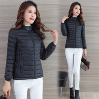 Short Lightweight Slim Fit Cotton Coat For Women