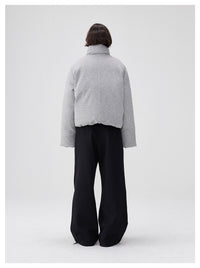 American-style Retro Stand-up Collar Padded Down Jacket