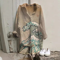 Floral Pattern 3D Personalized Long Sleeve Vest Girls Summer Loose Style