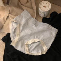 Elastic Super Simple Cotton Mid Waist Comfortable Cotton Crotch Girls' Briefs