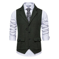 European Single Breasted Retro Vest Men
