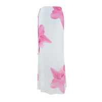 Summer Women's Beach Vacation Double-layer Tie-draped Skirt