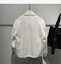 Simple Fashion Polo Collar Loose New Long-sleeved Coat