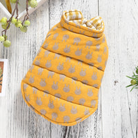 Dog Clothes Wear Warm Cotton Coat On Both Sides Of Vest