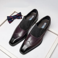 Men's Business Casual Leather Shoes Pointed Toe