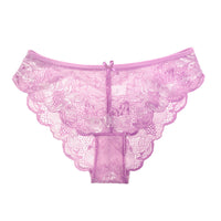 Cross Sheer Low Waist Lace Foreign Trade Underwear Women's Comfortable Breathable Hollow Hip Lifting