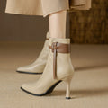 Minimalist And Elegant Women's Pointed-Toe Stiletto Martin Boots
