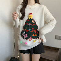 Women's Casual Versatile Round Neck Knit Sweater