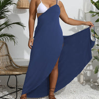 One-piece Irregular Beach Multi-Wear Cross-Strap Dress For Women