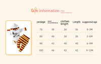 Long Sleeve Hooded Top Striped Trousers Rompers Jumpsuit Suit