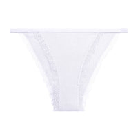 Lace Solid Color Low Waist Cute Girl Thin Briefs