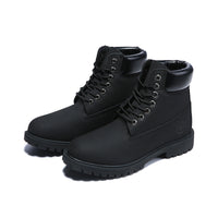 Men's Matte Leather Martin Boots Outdoor High Top Tooling Shoes