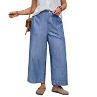 Loose-fitting Ankle-length Pants Multi-color Thin And Drapey