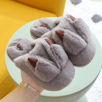 Fashion Temperament Children's Indoor Slippers Cartoon Warm Floor Mopping Non-slip