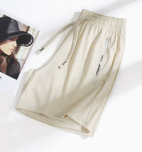 Quick-drying Loose-fitting Mens Sporty Casual Pants Thin Ice Silk Fabric