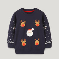Children's Sweater European And American Style Children Elk Printing Pullover