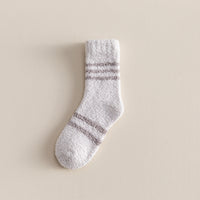 Autumn And Winter Thickened Fleece-lined Tube Socks Men's Knee High Socks Towel Room Socks Adult
