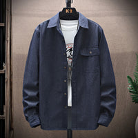 Solid Color Plain Shirt Simple Easy Matching Coat