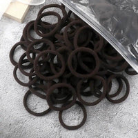 Towel Ring Hair Bands 4cm Solid Color Elastic Hair Rope Female Height Hair Accessory For Ponytail