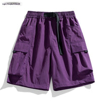 American-style Functional Quick-drying Ice-silk Work Shorts For Men