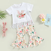 New Rabbit Floral Flare Trouser Suit